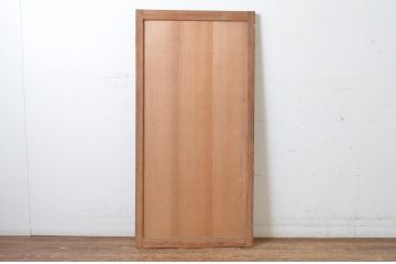 アンティーク建具　凝った作り!　縦でも横でも使える木味の小さなマス目(升目)格子扉1枚(きつね格子、狐格子、板戸、格子戸、小扉、ドア)(R-065281)