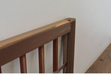アンティーク建具　和の雰囲気を演出する格子入りの明かり取り1枚(ガラス欄間、明り取り、建具)(R-065291)