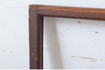 アンティーク建具　和の雰囲気溢れるガラス入り欄間1枚(明り取り、明かり取り)(R-065305)