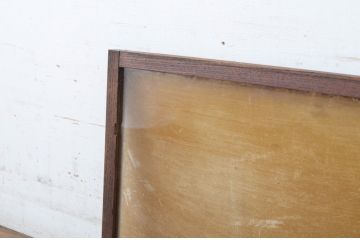 アンティーク建具　和の雰囲気溢れるガラス入り欄間1枚(明り取り、明かり取り)(R-065305)