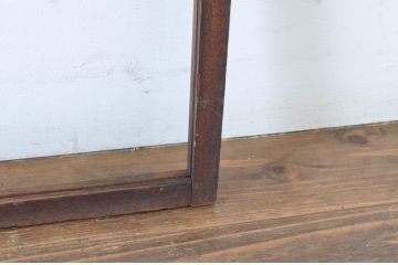 アンティーク建具　和の雰囲気溢れるガラス入り欄間1枚(明り取り、明かり取り)(R-065305)