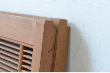 アンティーク建具　古いお屋敷で使われていた神棚引き戸2枚セット(ガラス戸、窓)(R-065307)