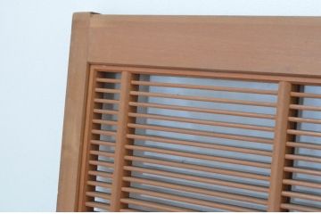 アンティーク建具　古いお屋敷で使われていた神棚引き戸4枚セット(ガラス戸、窓)(R-065308)