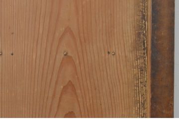 アンティーク建具　あたたかみのある木の味わいが感じられる舞良戸窓2枚セット(まいらど、板戸、引き戸)(R-065321)