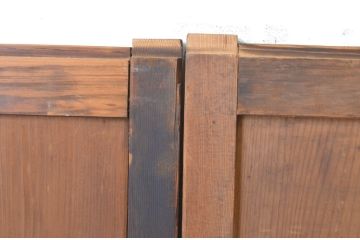 アンティーク建具　昔ながらの和を感じさせる舞良戸窓4枚セット(まいらど、板戸、引き戸)(R-065325)