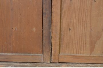 アンティーク建具　昔ながらの和を感じさせる舞良戸窓4枚セット(まいらど、板戸、引き戸)(R-065325)