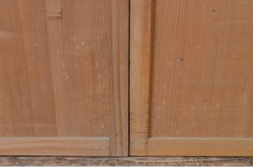 アンティーク建具　昔ながらの和を感じさせる大振りの舞良戸窓2枚セット(まいらど、板戸、引き戸)(R-065337)