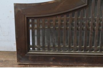 アンティーク建具　型変わりの格子欄間1枚(明かり取り、明り取り)(R-065344)