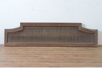アンティーク建具　型変わりの格子欄間1枚(明かり取り、明り取り)(R-065344)