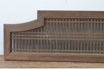 アンティーク建具　型変わりの格子欄間1枚(明かり取り、明り取り)(R-065344)