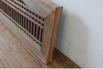 アンティーク建具　型変わりの格子欄間1枚(明かり取り、明り取り)(R-065344)
