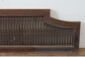 アンティーク建具　型変わりの格子欄間1枚(明かり取り、明り取り)(R-065345)