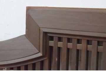アンティーク建具　型変わりの格子欄間1枚(明かり取り、明り取り)(R-065345)
