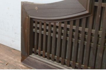 アンティーク建具　型変わりの格子欄間1枚(明かり取り、明り取り)(R-065345)