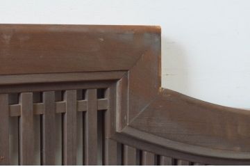 アンティーク建具　型変わりの格子欄間1枚(明かり取り、明り取り)(R-065345)