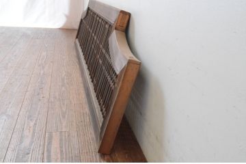 アンティーク建具　型変わりの格子欄間1枚(明かり取り、明り取り)(R-065345)