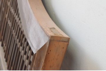 アンティーク建具　型変わりの格子欄間1枚(明かり取り、明り取り)(R-065345)