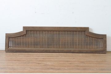 アンティーク建具　型変わりの格子欄間1枚(明かり取り、明り取り)(R-065346)