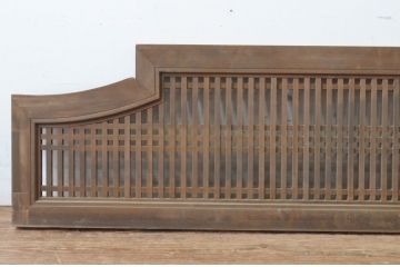アンティーク建具　型変わりの格子欄間1枚(明かり取り、明り取り)(R-065346)