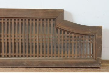 アンティーク建具　型変わりの格子欄間1枚(明かり取り、明り取り)(R-065346)