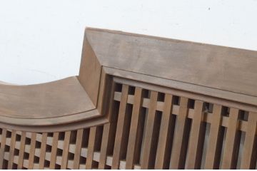 アンティーク建具　型変わりの格子欄間1枚(明かり取り、明り取り)(R-065346)