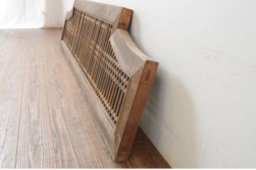 アンティーク建具　型変わりの格子欄間1枚(明かり取り、明り取り)(R-065346)