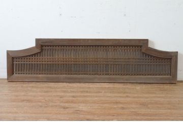 アンティーク建具　型変わりの格子欄間1枚(明かり取り、明り取り)(R-065346)