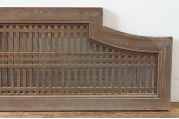 アンティーク建具　型変わりの格子欄間1枚(明かり取り、明り取り)(R-065346)