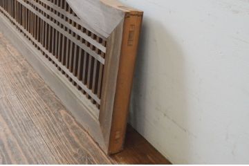 アンティーク建具　型変わりの格子欄間1枚(明かり取り、明り取り)(R-065346)