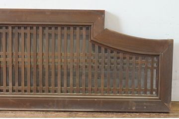 アンティーク建具　型変わりの格子欄間1枚(明かり取り、明り取り)(R-065347)