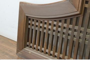 アンティーク建具　型変わりの格子欄間1枚(明かり取り、明り取り)(R-065347)