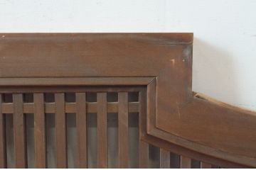 アンティーク建具　型変わりの格子欄間1枚(明かり取り、明り取り)(R-065347)
