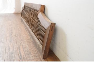 アンティーク建具　型変わりの格子欄間1枚(明かり取り、明り取り)(R-065347)