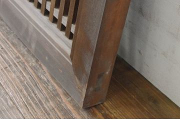 アンティーク建具　型変わりの格子欄間1枚(明かり取り、明り取り)(R-065347)
