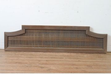 アンティーク建具　型変わりの格子欄間1枚(明かり取り、明り取り)(R-065347)