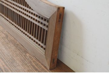 アンティーク建具　型変わりの格子欄間1枚(明かり取り、明り取り)(R-065347)