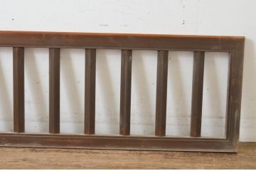 アンティーク建具　すっきりとしたデザインが魅力の格子欄間1枚(明かり取り、明り取り)(R-065348)