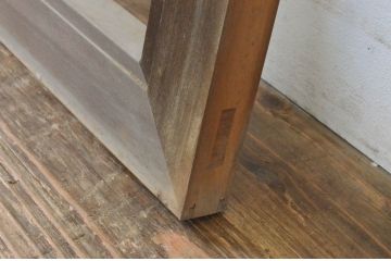 アンティーク建具　すっきりとしたデザインが魅力の格子欄間1枚(明かり取り、明り取り)(R-065348)