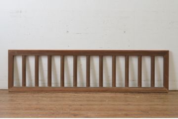 アンティーク建具　すっきりとしたデザインが魅力の格子欄間1枚(明かり取り、明り取り)(R-065348)