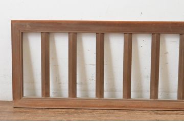 アンティーク建具　すっきりとしたデザインが魅力の格子欄間1枚(明かり取り、明り取り)(R-065348)