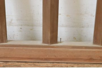 アンティーク建具　すっきりとしたデザインが魅力の格子欄間1枚(明かり取り、明り取り)(R-065348)