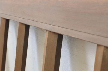 アンティーク建具　すっきりとしたデザインが魅力の格子欄間1枚(明かり取り、明り取り)(R-065348)