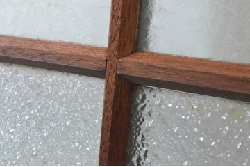 アンティーク建具　大正ロマンの雰囲気漂う古い洋館の片開き窓(ガラス窓)(R-065350)