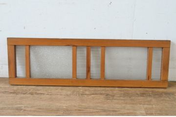 アンティーク建具　ダイヤガラス入り　シンプルでインテリアに取り入れやすい小さな明かり取り1枚(欄間、明り取り)(R-065353)