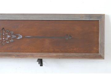 アンティーク建具　落ち着きのある透かし彫りが魅力の欄間2枚セット(明かり取り、明り取り)(R-065355)