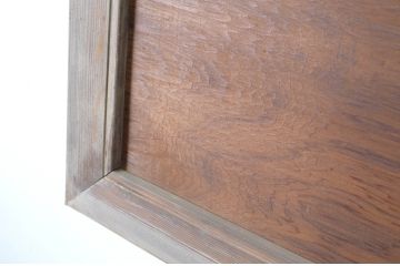 アンティーク建具　落ち着きのある透かし彫りが魅力の欄間2枚セット(明かり取り、明り取り)(R-065355)
