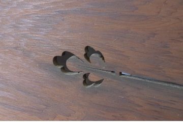 アンティーク建具　落ち着きのある透かし彫りが魅力の欄間2枚セット(明かり取り、明り取り)(R-065355)