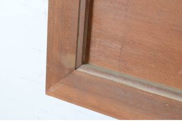 アンティーク建具　羽ばたく鳥の様子が透かし彫りで表現された欄間2枚セット(明かり取り、明り取り)(R-065356)