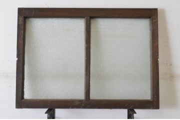 アンティーク建具　大正ロマン　古い洋館で使われていたグレモン錠付き両開き窓と明かり取りのセット(突き出し窓、ガラス扉、明り取り)(R-065362)