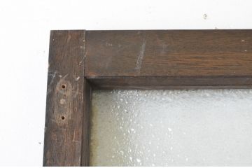 アンティーク建具　大正ロマン　古い洋館で使われていたグレモン錠付き両開き窓と明かり取りのセット(突き出し窓、ガラス扉、明り取り)(R-065362)